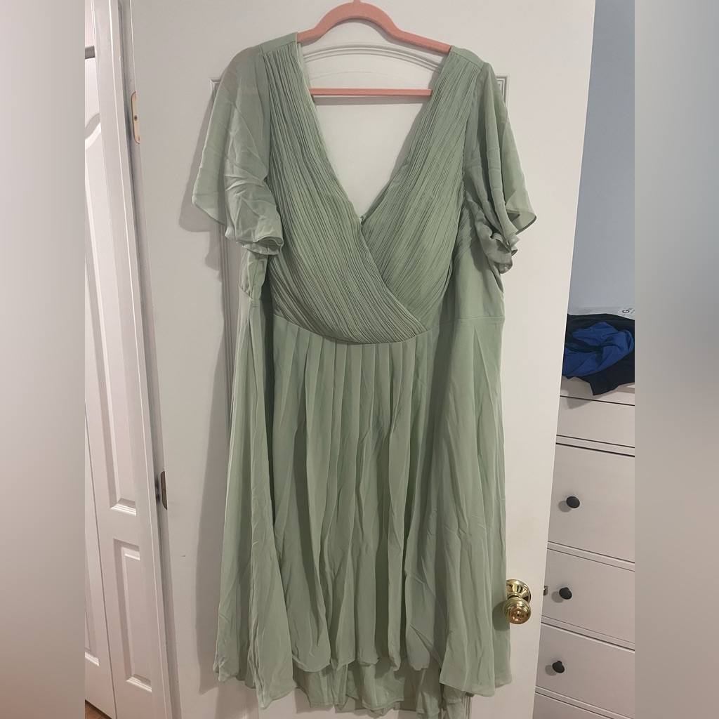 Ever Pretty Sage Green Midi Dress